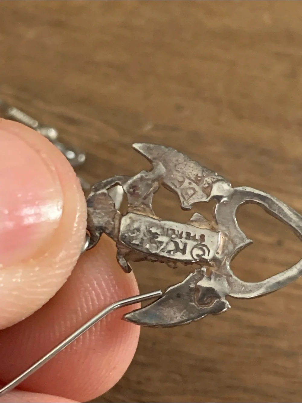 Sterling Silver Heart & Wing Dragon Drop Earrings